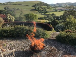 A Hilltop Garden Near Aberystwyth